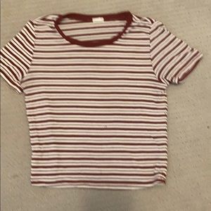 garage striped tee